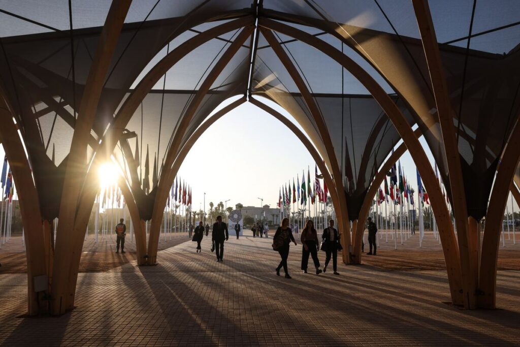 Attendees arriving this week at the opening day of the annual meetings of the International Monetary Fund and World Bank in Marrakech, Morocco.